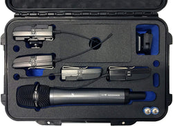 MC-CASES ® case for Sennheiser Evolution Wireless G4 series - Sennheiser EW G4 - Lots of space for accessories e.g. 4X bodypack transmitters, cables and more