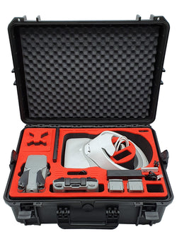 MC-CASES® Case for DJI Mavic Air 2S and Air 2 &amp; DJI Goggles and 6 batteries + accessories