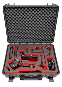MC-CASES ® Carrying case especially for DJI Ronin RS2 Pro Combo - With balanced axles- Waterproof